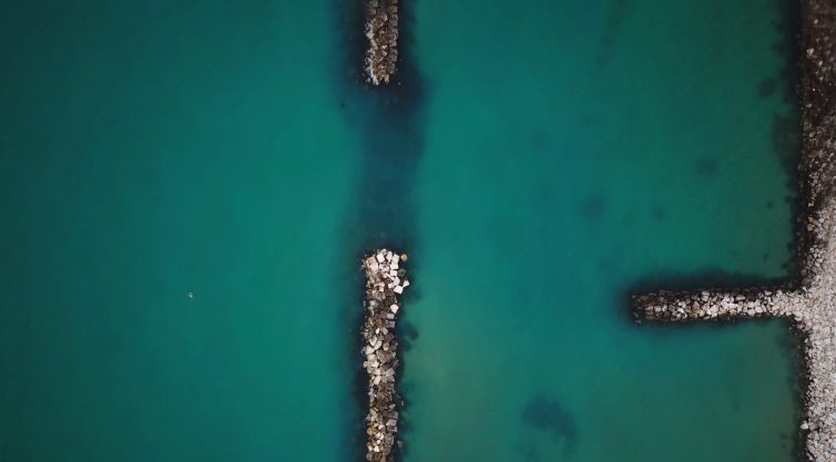 Sea from above