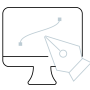 Grafikdesign icon fein